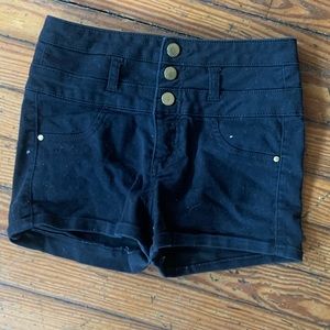 Refuge size 2 black high waisted shorts